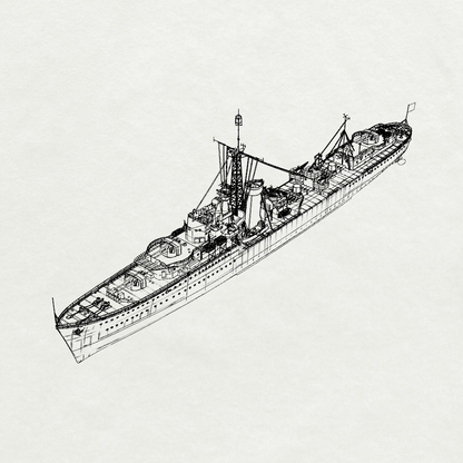 Royal J-class Jervis Destroyer Leader G00 1944 Water Line MRY-SFW SSC254 Military Warship Model Kit