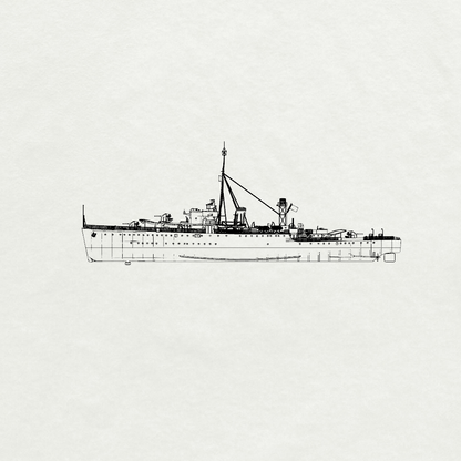Royal Egret-class Egret Destroyer L75 1943 Water Line MRY-SFW SSC255 Military Warship Model Kit