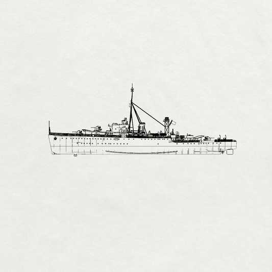Royal Egret-class Egret Destroyer L75 1943 Water Line MRY-SFW SSC255 Military Warship Model Kit
