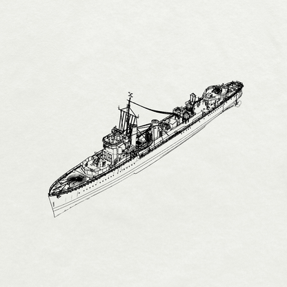 Royal V-class Vega Destroyer L41 1944 Water Line MRY-SFW SSC257 Military Warship Model Kit