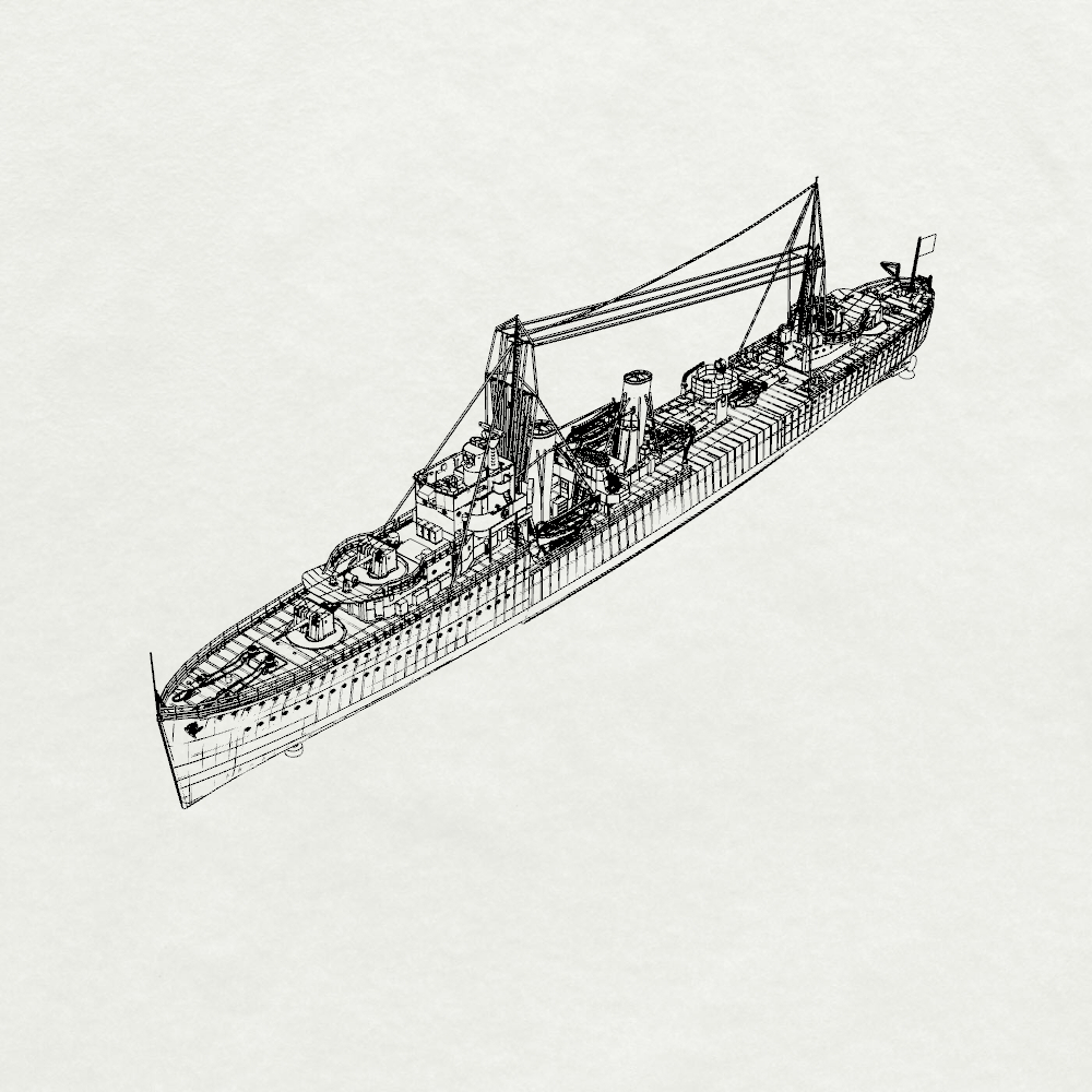 Royal G-class Grafton Destroyer H89 1936 Water Line MRY-SFW SSC258 Military Warship Model Kit