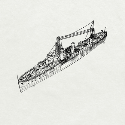Royal G-class Grafton Destroyer H89 1936 Water Line MRY-SFW SSC258 Military Warship Model Kit