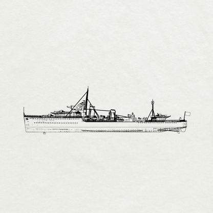 Royal G-class Garland Destroyer H37 1942 Water Line MRY-SFW SSC259 Military Warship Model Kit