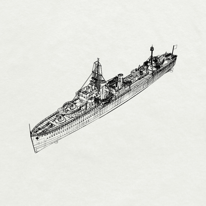 Royal G-class Garland Destroyer H37 1942 Water Line MRY-SFW SSC259 Military Warship Model Kit