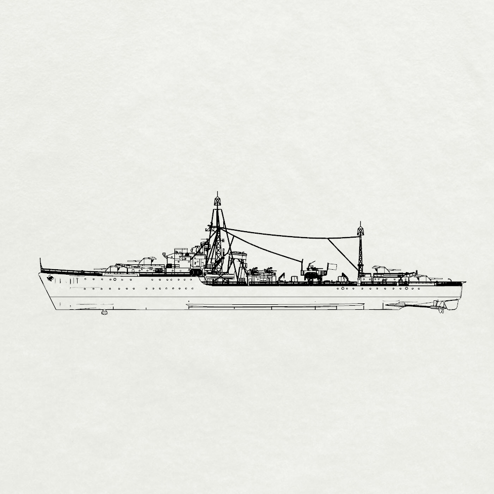 Royal S-class Saumarez Destroyer G12 1945 Water Line MRY-SFW SSC260 Military Warship Model Kit