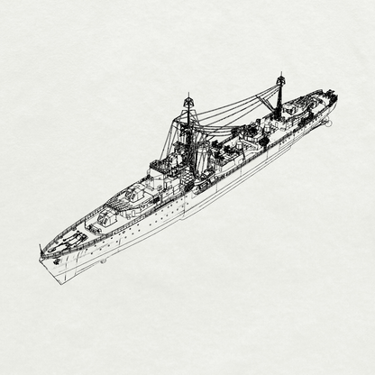 Royal S-class Saumarez Destroyer G12 1945 Water Line MRY-SFW SSC260 Military Warship Model Kit