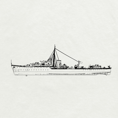 Royal N-class Nepal Destroyer G25 1942 Water Line MRY-SFW SSC263 Military Warship Model Kit