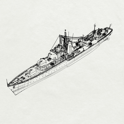 Royal Battle-class Batch III Tobruk Destroyer D37 1950 Water Line MRY-SFW SSC264 Military Warship Model Kit