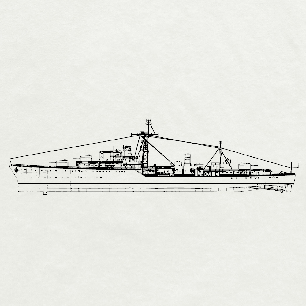 Royal Daring-class Diana Destroyer D126 1958 Water Line MRY-SFW SSC266 Military Warship Model Kit