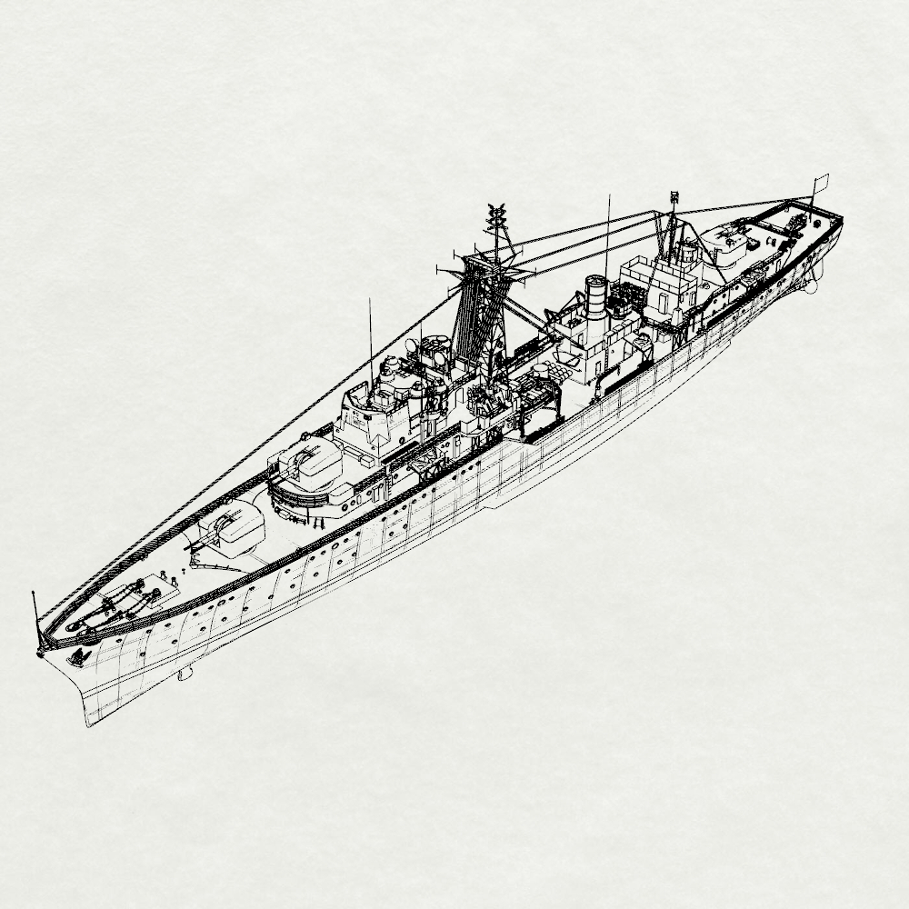 Royal Daring-class Diana Destroyer D126 1958 Water Line MRY-SFW SSC266 Military Warship Model Kit