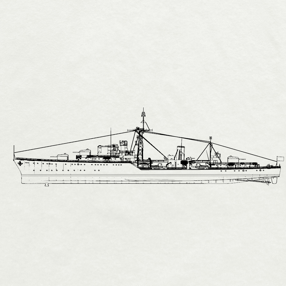 Royal Daring-class Daring Destroyer D05 1956 Water Line MRY-SFW SSC267 Military Warship Model Kit