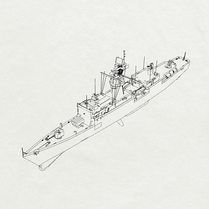 Spanish Baleares-class Baleares Frigate F71 1973 Water Line MRY-SFW SSC268 Military Warship Model Kit