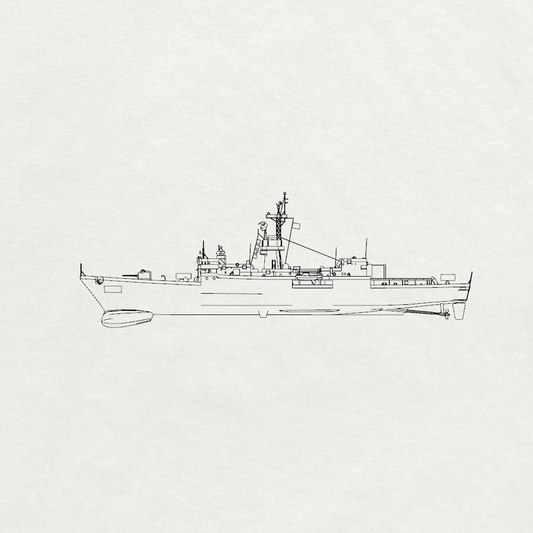 Knox-class Knox Frigate FF-1052 1969 Water Line MRY-SFW SSC269 Military Warship Model Kit