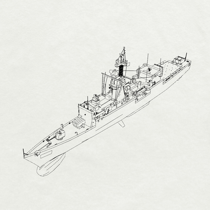 Knox-class Knox Frigate FF-1052 1969 Water Line MRY-SFW SSC269 Military Warship Model Kit