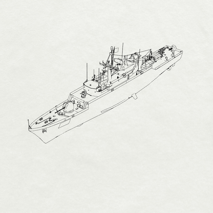 Iranian Alvand-class Alvand Frigate F71 1971 Water Line MRY-SFW SSC270 Military Warship Model Kit
