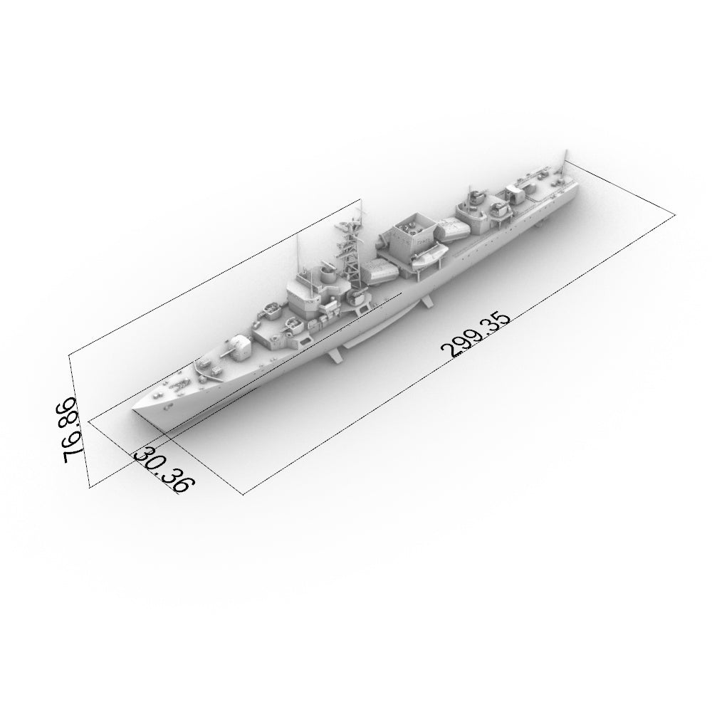 SSC180 Military Model CNS Jianghu I Class Frigate Water Line