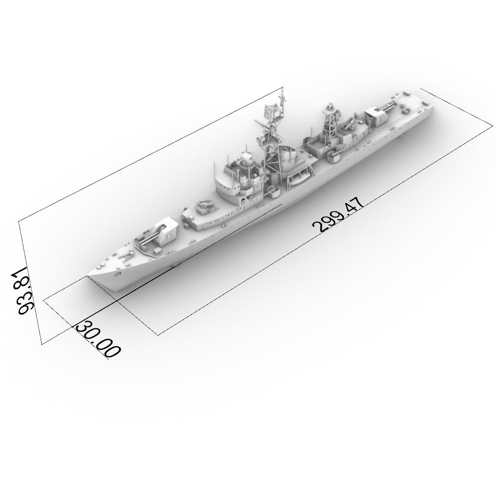SSC181 Military Model CNS Jiangdong Class Frigate Water Line