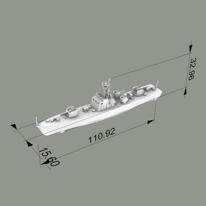 MRY-SFW SSC199S China Navy Shanghai-class Type 0111 Fast Pat – LCD 3D printed resin model kit, image 4