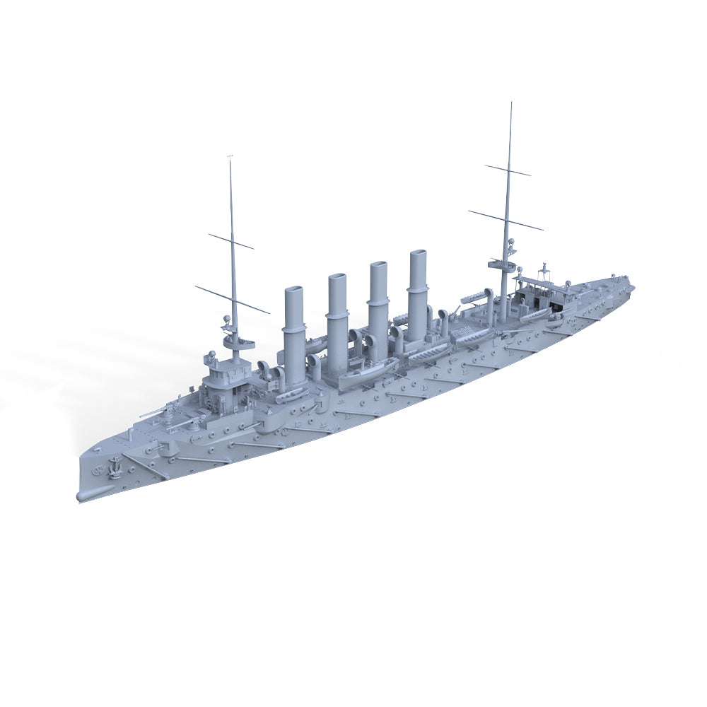 MRY-SFW SSC504 Military Warship Model Kit Russian Varyag Cruiser Water Line