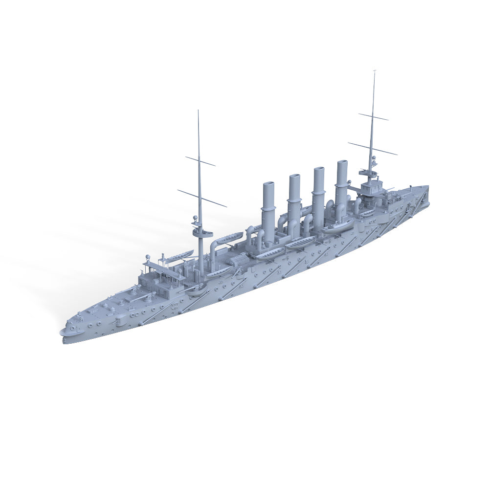 MRY-SFW SSC504 Military Warship Model Kit Russian Varyag Cruiser Water Line
