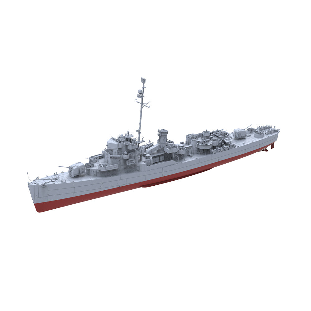 SSMODEL 598S Military Warship Model Kit US Navy Buckley Class Coolbaugh Frigate DE-217