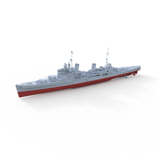 MRY-SFW 603S Military Warship Model Kit French Navy Bearn Ai – LCD 3D printed resin model kit, image 1