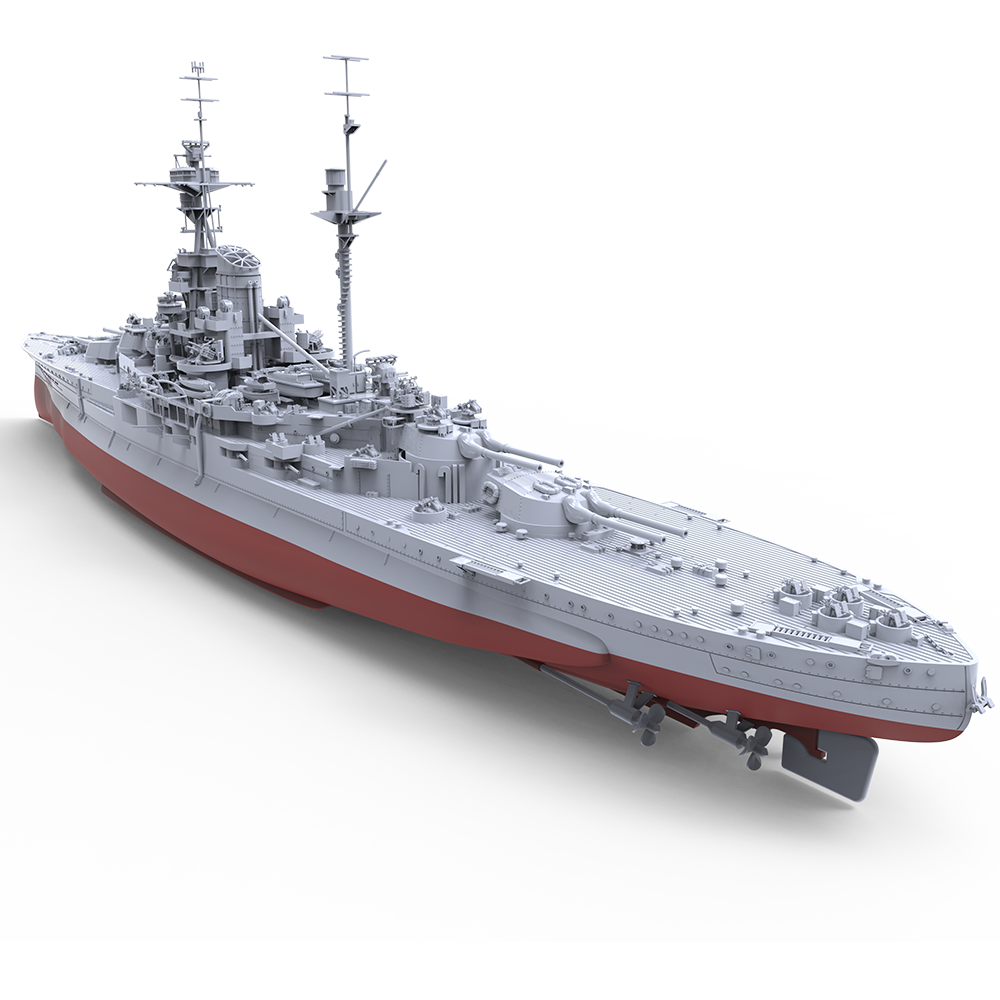 SSMODEL 705S Military Model Kit USSR Revenge-Class Battleships, Arkhangelsk, 1944 Full Hull