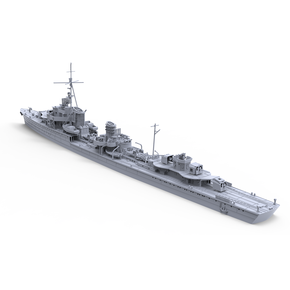 SSMODEL SSC728 Military Model Kit German Z22 Destroyers 1936(Bottomless Version)