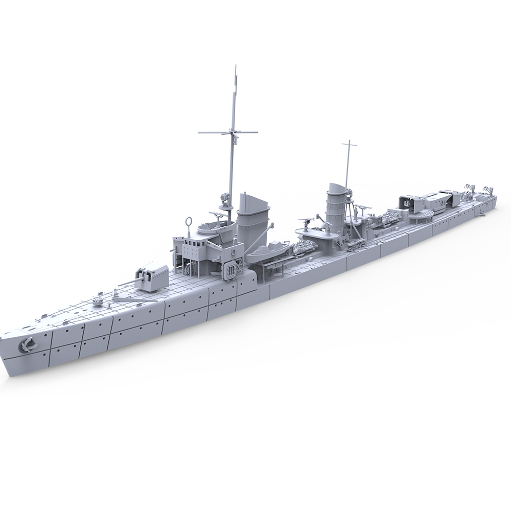 SSMODEL 730 Military Model Kit German Raubtier Class Torpedo Boat Luchs 1932(Bottomless Version)