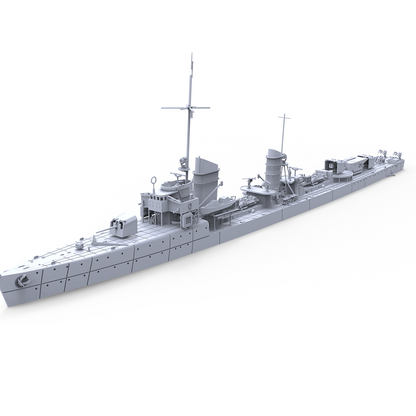 SSMODEL 730 Military Model Kit German Raubtier Class Torpedo Boat Luchs 1932(Bottomless Version)