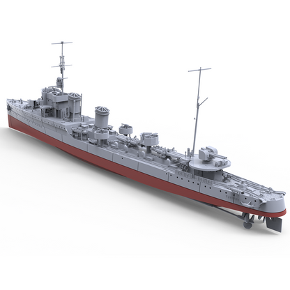 SSMODEL 732S Military Model Kit Italian Turbine Class Destroyer Turbine 1927 Full Hull