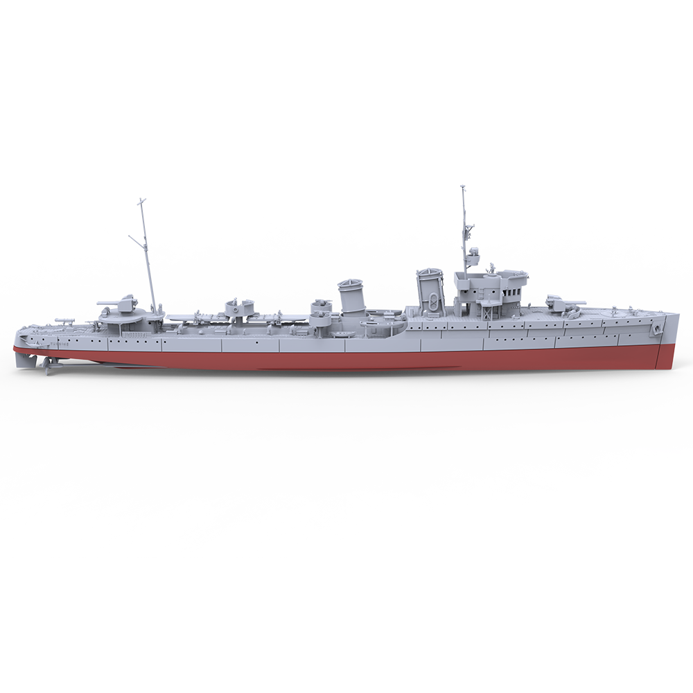 SSMODEL 732S Military Model Kit Italian Turbine Class Destroyer Turbine 1927 Full Hull