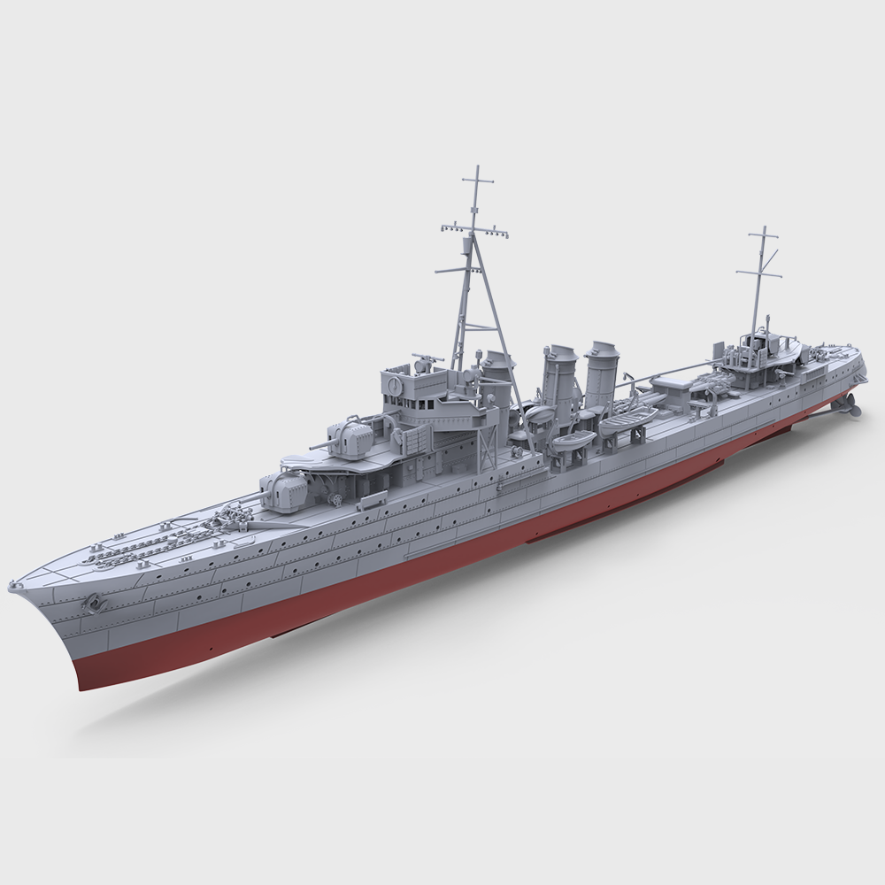 MRY-SFW 745S Military Model Kit Bourrasque-Class,French Destroyer Bourrasque, 1939 Full Hull