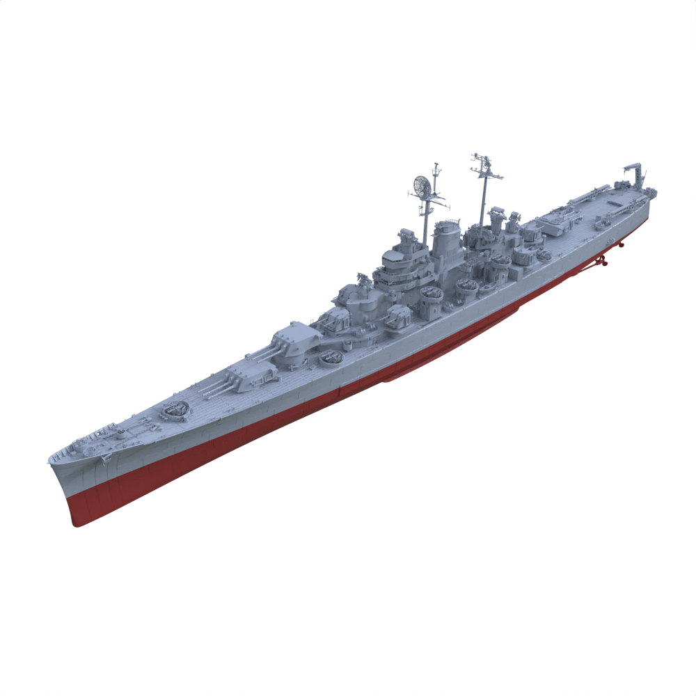 SSC130S Military Model USN Oregon City Class Cruiser CA-122 1946 Full Hull