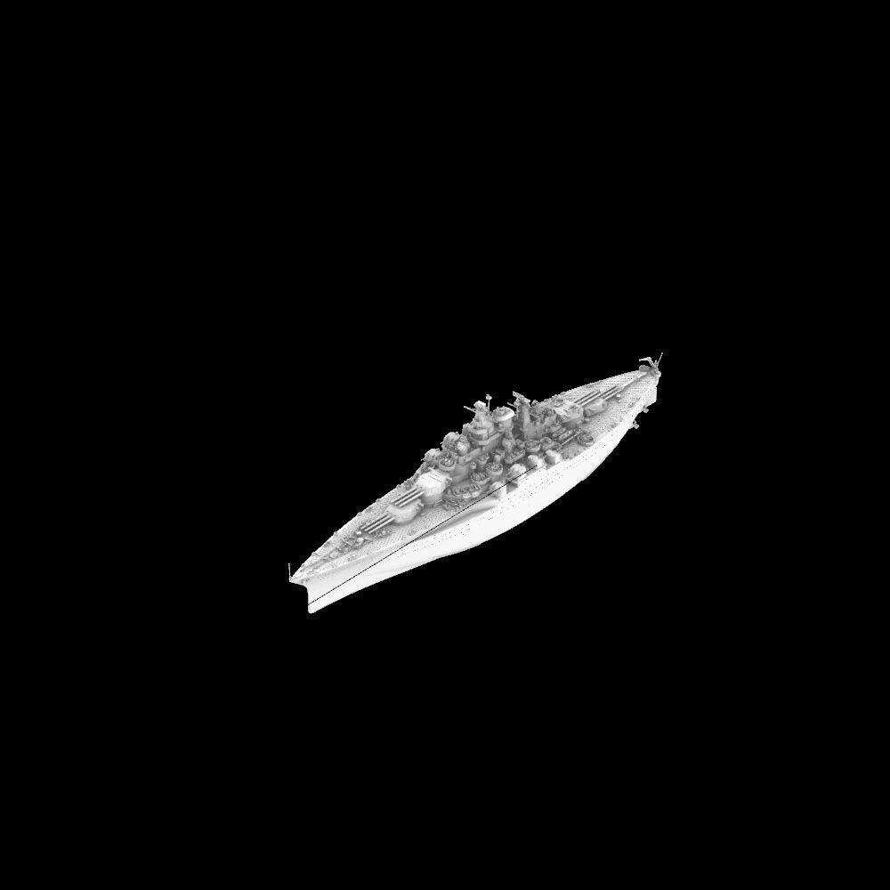 USS Tennessee Class Tennessee Battleship (BB-43) Water Line MRY-SFW SSC133 Military Model