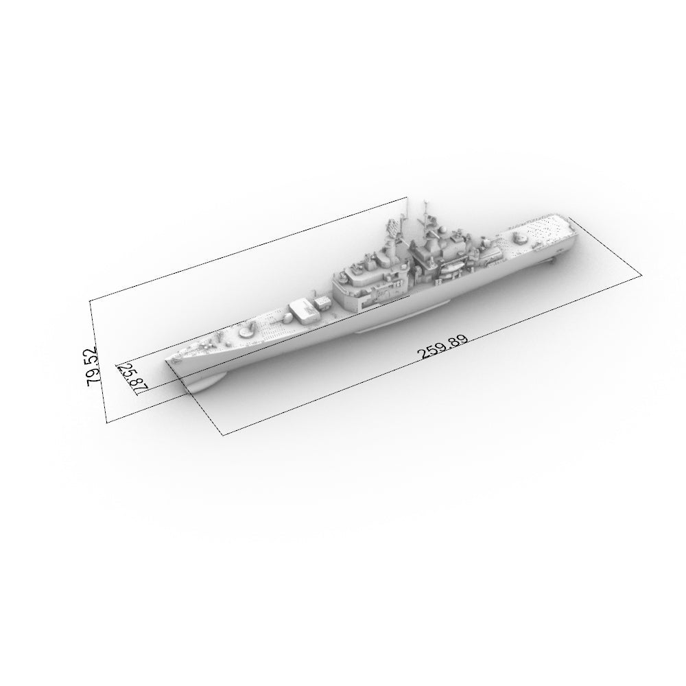 SSC156  Military Model USS CGN-36 California Class Cruiser Water Line