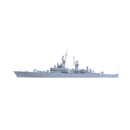 SSC165 Military Model USS Leahy Class Cruiser Water Line