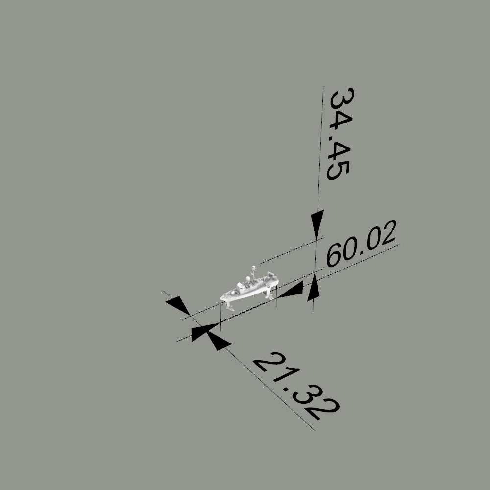 MRY-SFW SSC198S USA Navy Pegasus-class Pegasus PHM-1 Full Hu – LCD 3D printed resin model kit, image 5