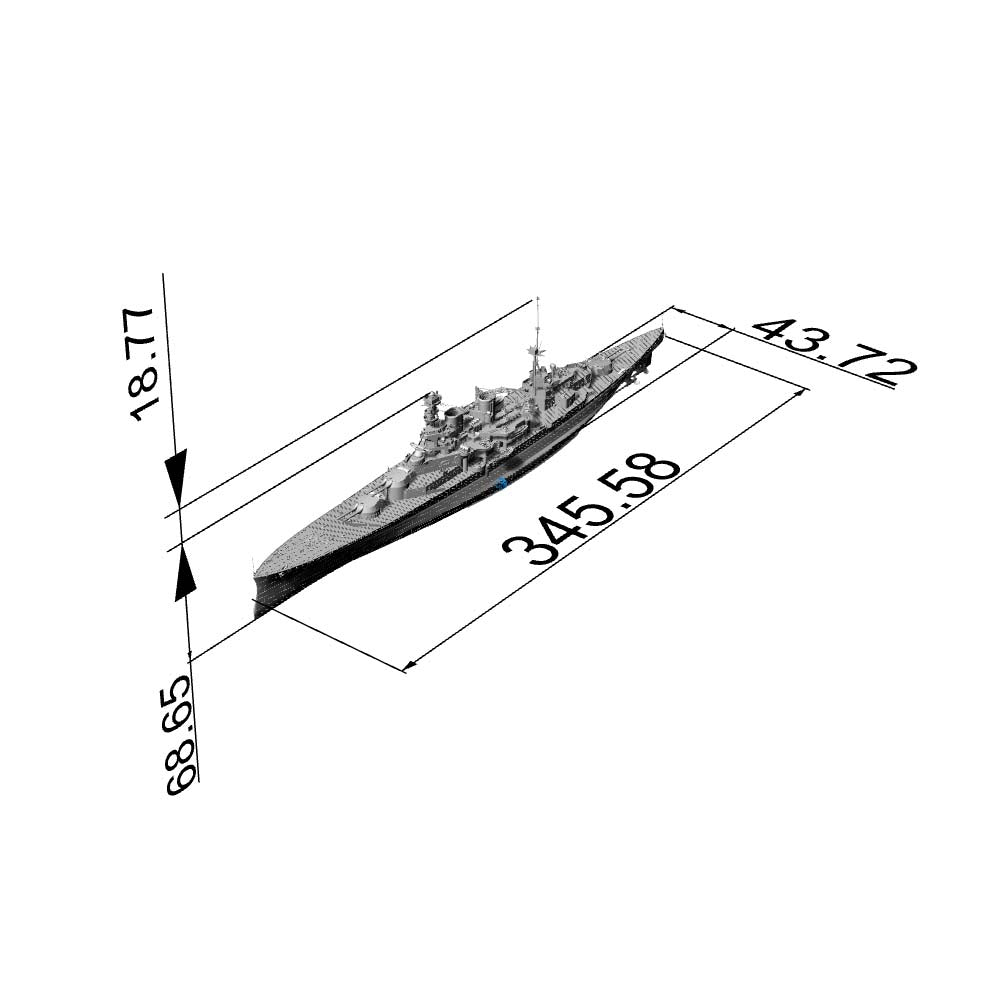 MRY-SFW SSC217S Royal Navy Renown-class Battlecruiser HMS Repulse Full Hull Resin Warship Military Ship Model Hobby Collection Unassembled Unpainted