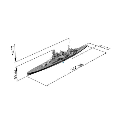 MRY-SFW SSC217 Royal Navy Renown-class Battlecruiser HMS Repulse Water Line Resin Warship Military Ship Model Hobby Collection Unassembled Unpainted
