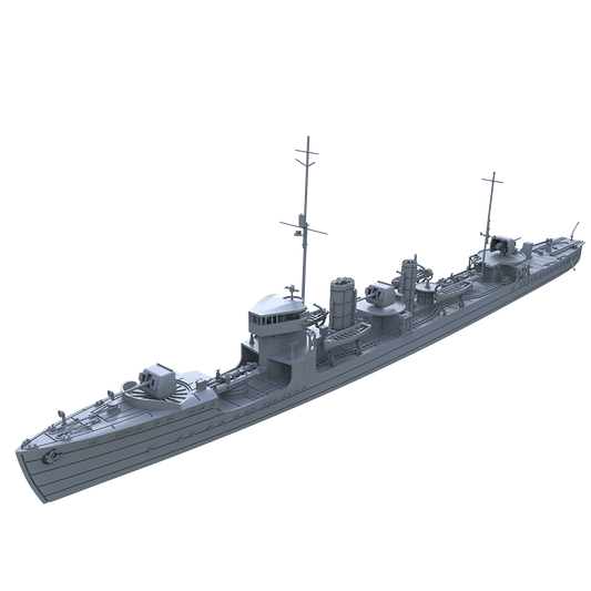 MRY-SFW SSC516  Military Model Kit Duca Degli Abruzzi Class  – LCD 3D printed resin model kit, image 1