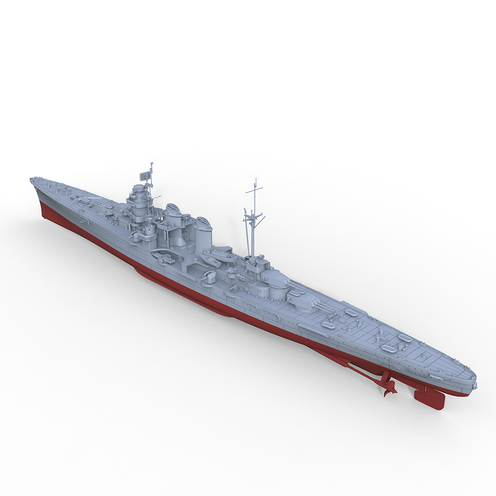 SSMODEL SSC516S  Military Model Kit Duca Degli Abruzzi-Class RN Duca Degli Abruzzi 1944 Full Hull