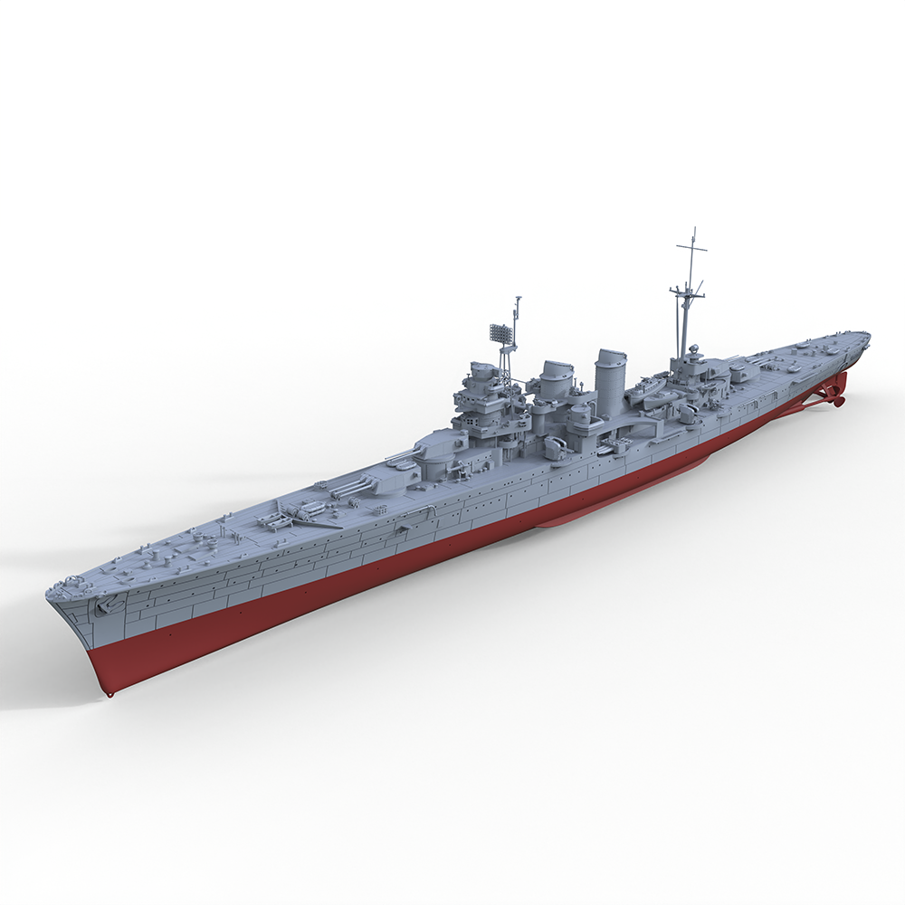 SSMODEL SSC516S  Military Model Kit Duca Degli Abruzzi-Class RN Duca Degli Abruzzi 1944 Full Hull