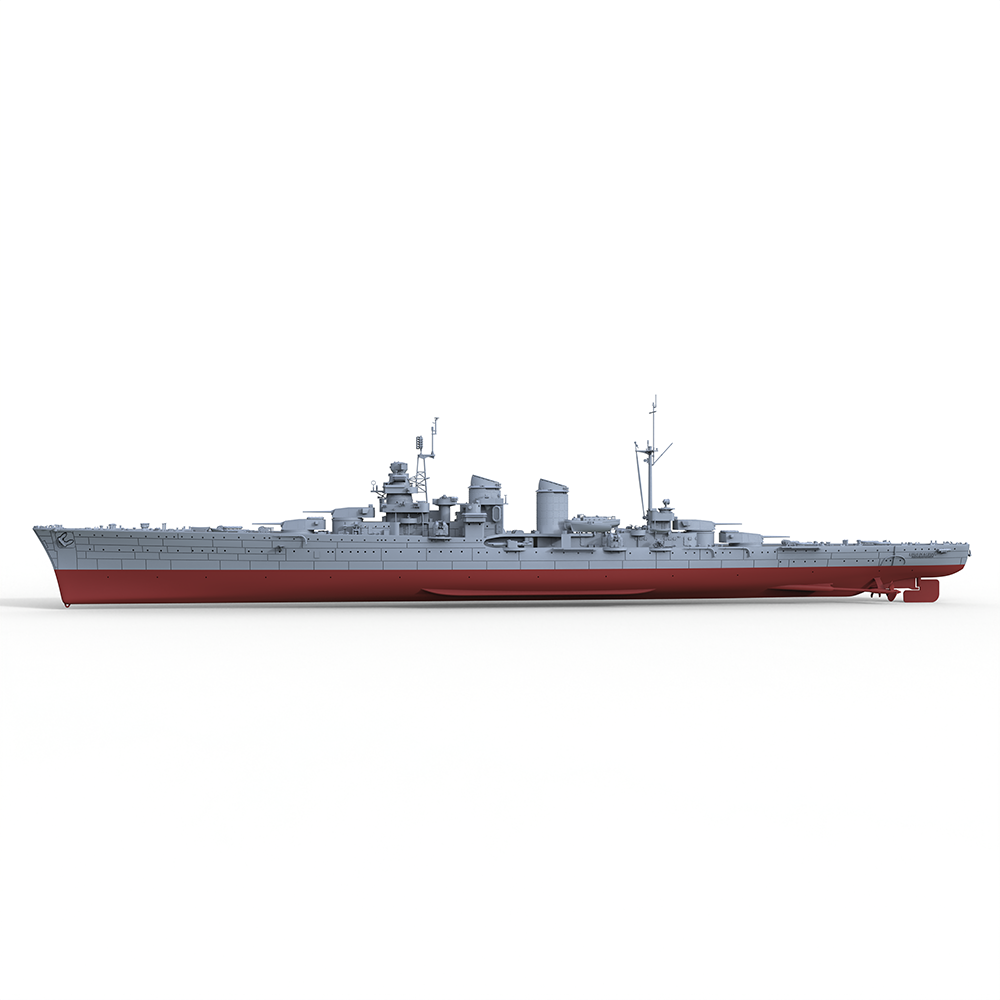 SSMODEL SSC516S  Military Model Kit Duca Degli Abruzzi-Class RN Duca Degli Abruzzi 1944 Full Hull