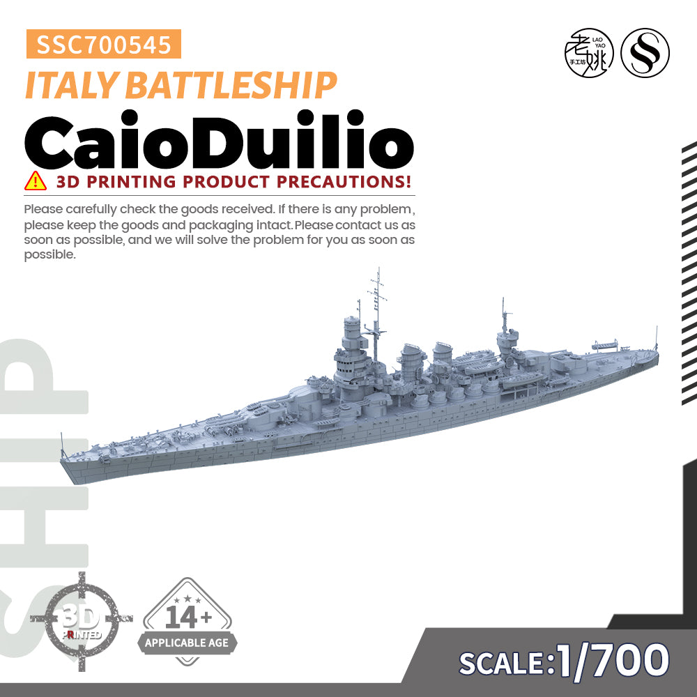 SSMODEL 545 Military Model Kit Italy CaioDuilio Battleship