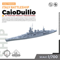 SSMODEL 545 Military Warship Model Kit Italy CaioDuilio Battleship