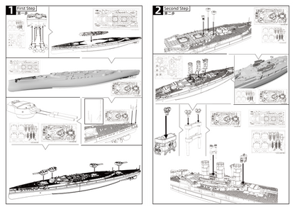 MRY-SFW SSC581S British HMS Tiger Battleship Cruiser Full Hull Resin Warship Military Ship Model Hobby Collection Unassembled Unpainted