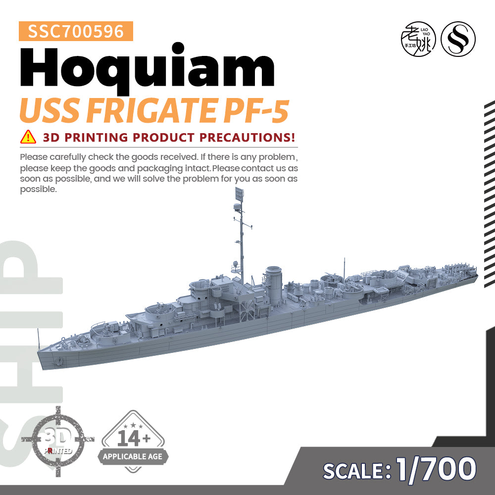 SSMODEL 596 Military Warship Model Kit US Navy Hoquiam Frigate PF-5