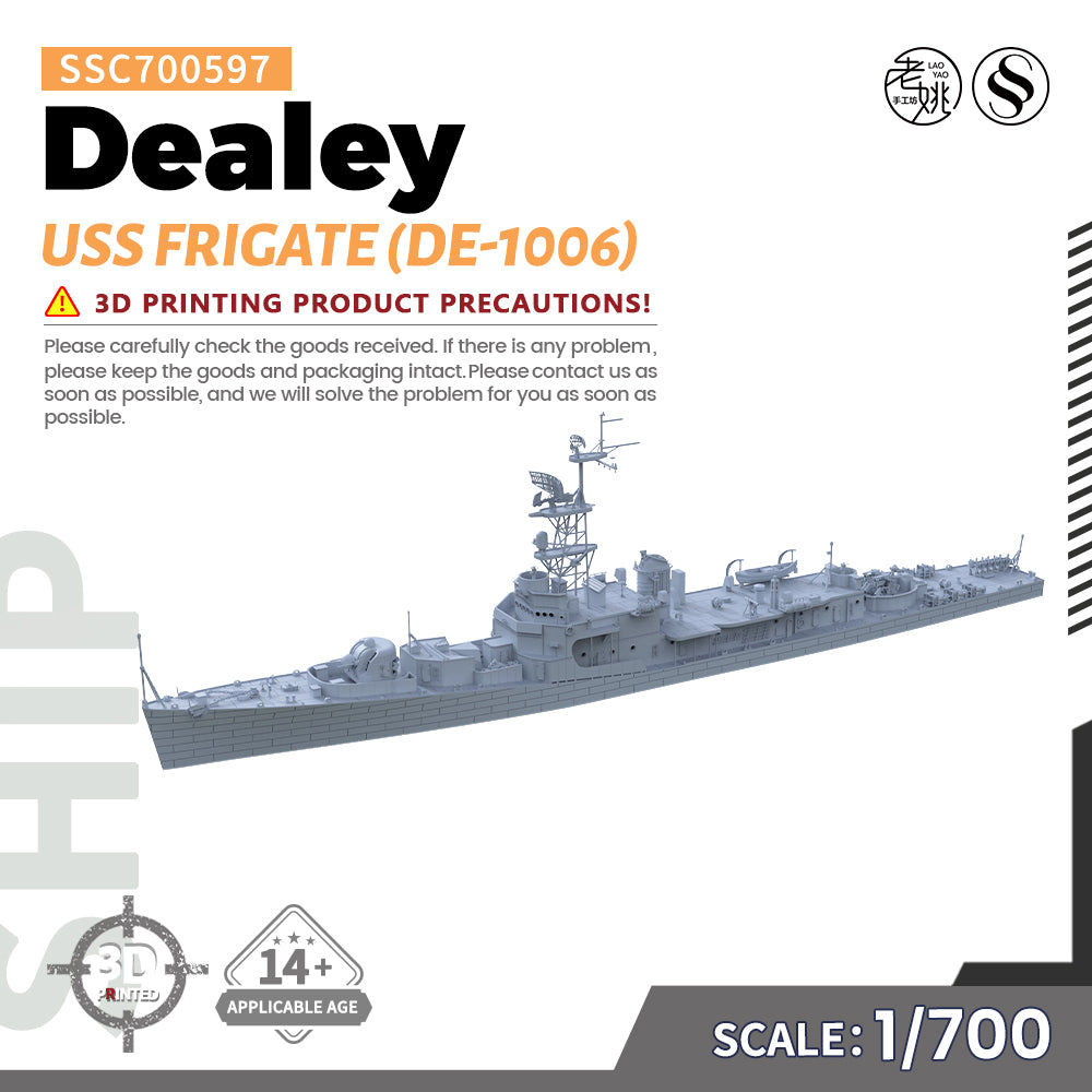 SSMODEL 597 Military Warship Model Kit US Navy Dealey Frigate DE-1006