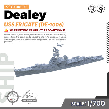 SSMODEL 597 Military Warship Model Kit US Navy Dealey Frigate DE-1006